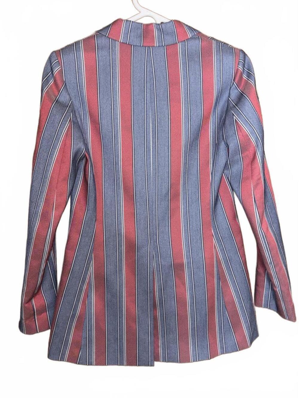 NWT BCBG blue & Red striped blazer and matching pants - Picture 3 of 8